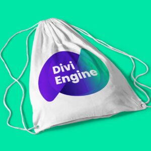 Divi Engine String Bag with Large Logo