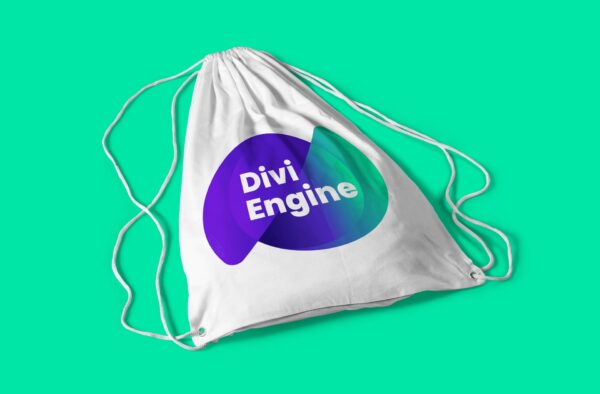 Divi Engine String Bag with Large Logo