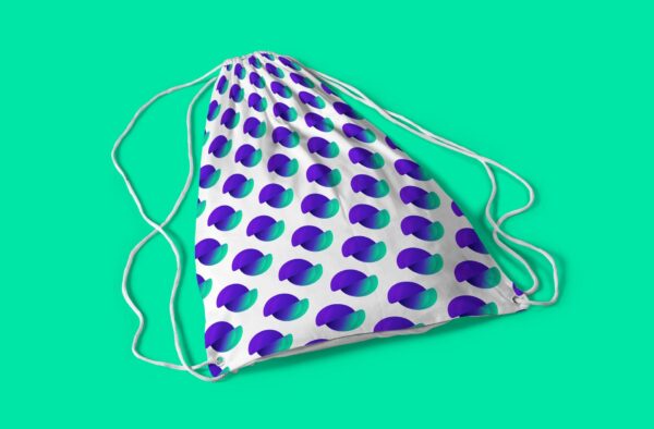Divi Engine String Bag with Small Logos