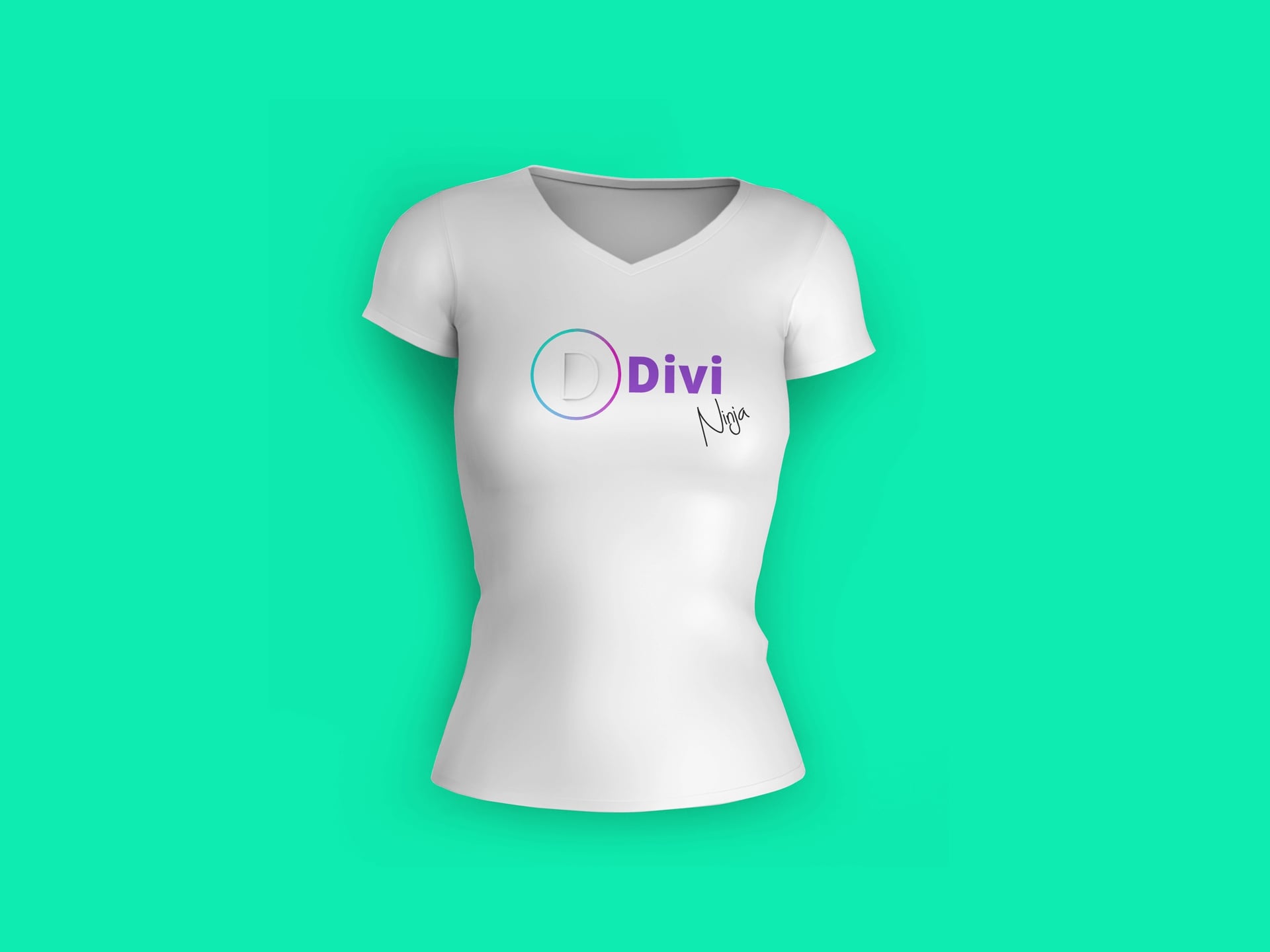 Divi Ninja Tee featuring a ninja graphic