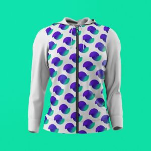 Divi Engine Logo Zipper Hoodie displayed on a mannequin