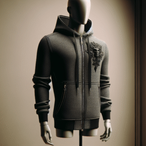 Trendy Gimme the Money Zipper Hoodie with bold graphic