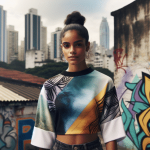 Chic Three-Tone Crop Top by Dat Divi Engine Life