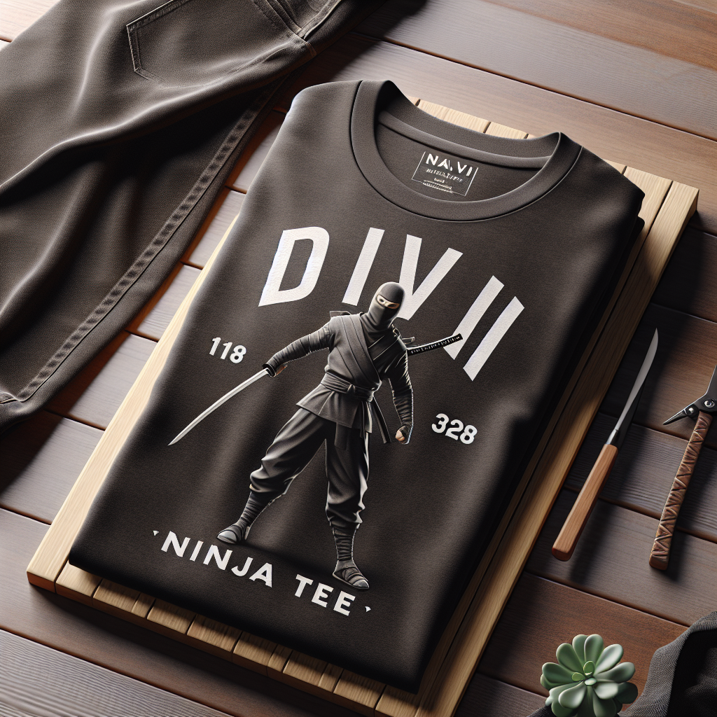 Divi Ninja Tee featuring a ninja graphic
